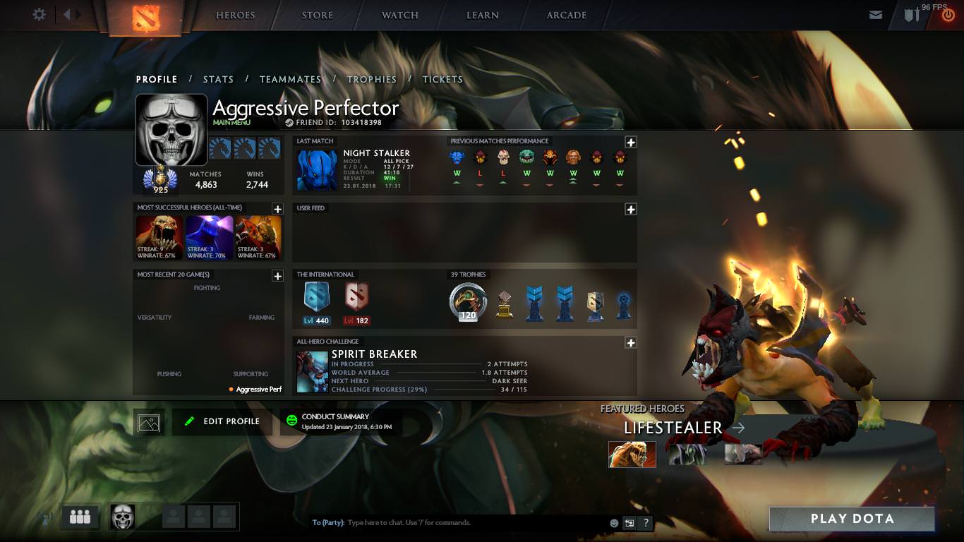 General Discussion - Your Steam profile ( Profile background ) - DOTABUFF -  Dota 2 Stats