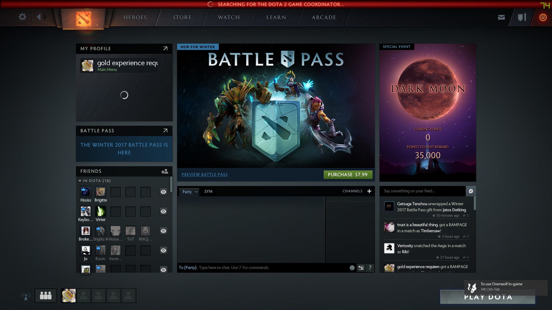 Not connected to the dota 2 game coordinator logging in фото 116