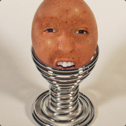 Man face egg