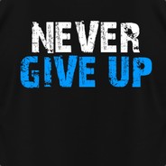 Never give up !