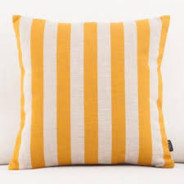 Yellow Striped Pillow