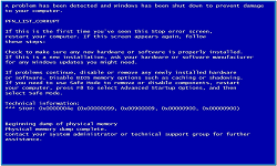 Blue Screen of Death