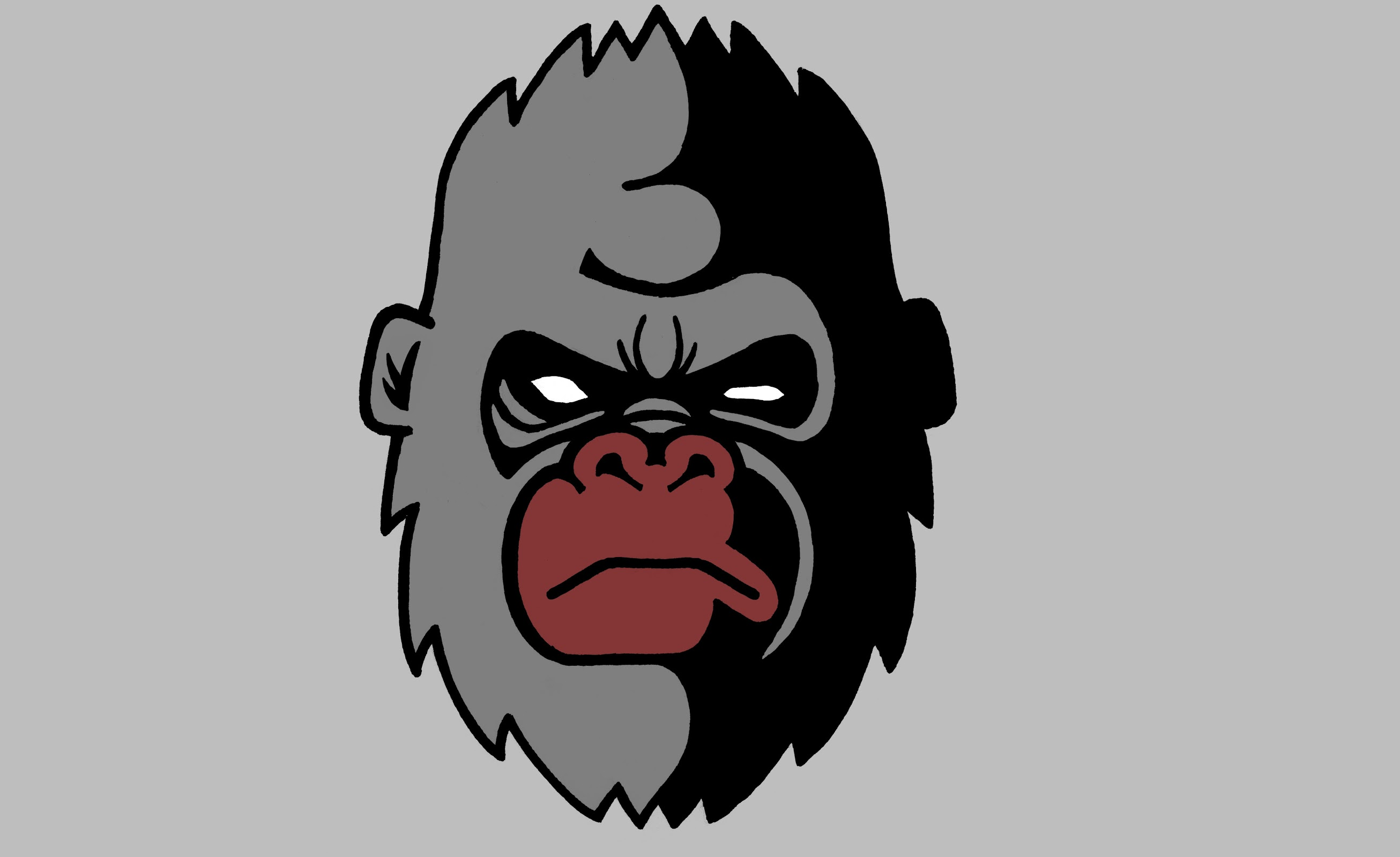 Горилла ночью на кухне маска. Горилла эмблема. Злая горилла. Горилла вектор лицо. Горилла рисунок.