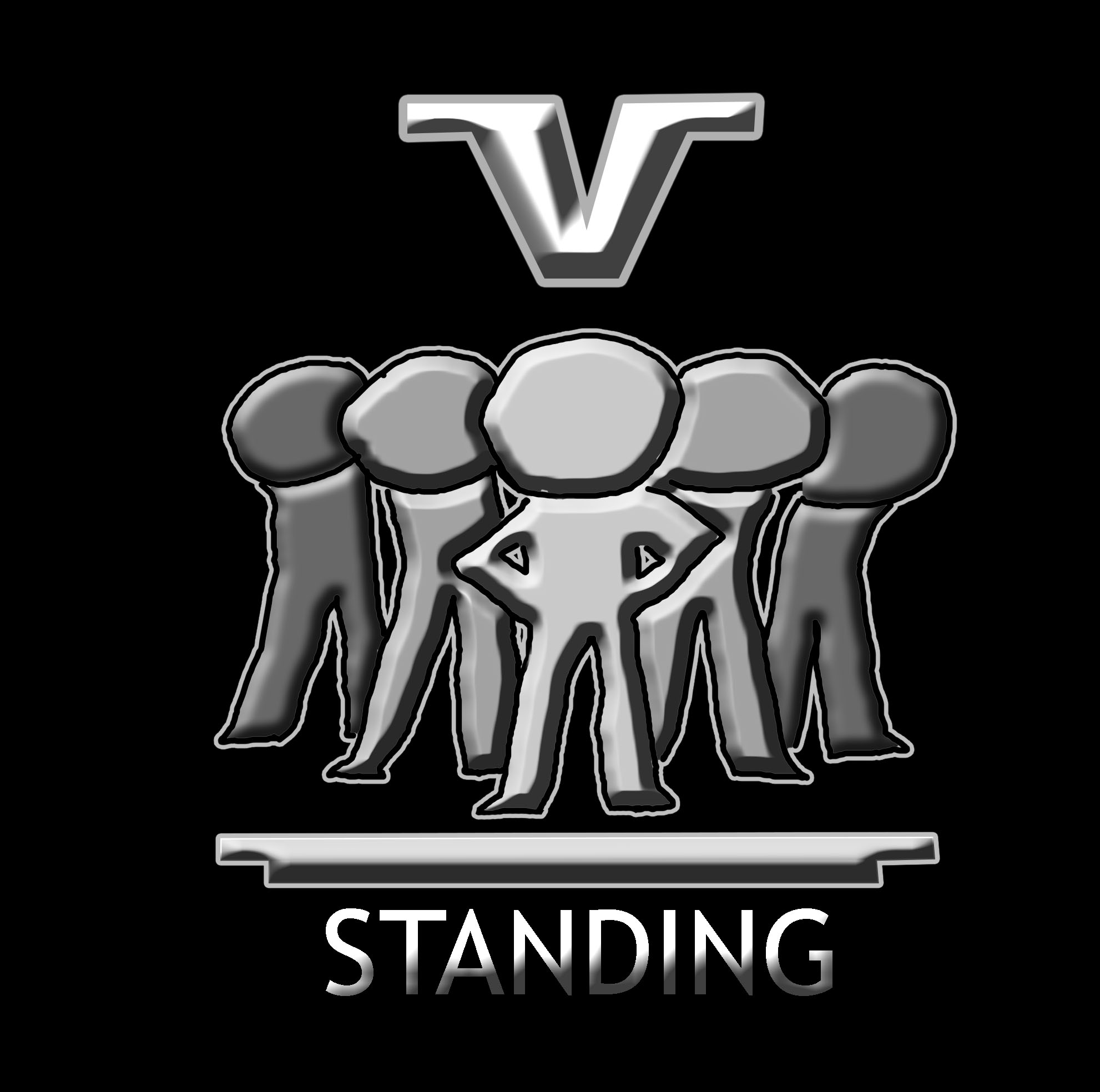 V Man Standing